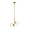 Designers Fountain Teatro 60 Watt 3 Light Brushed Gold Pendant with Etched Opal Glass Shade D296C-15P-BG - alternate 1
